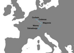 Crucero fluvial Alemania y Francia, río Rin